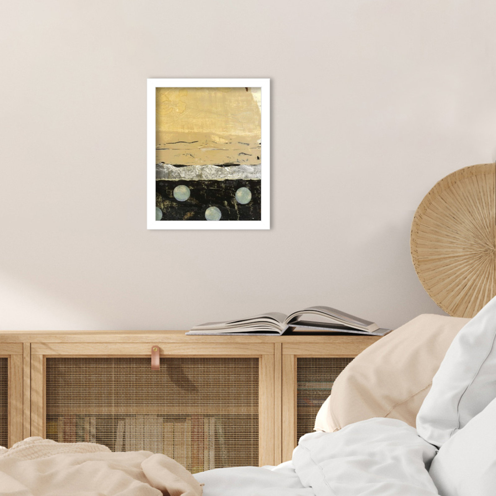 Dirty Weather II by Maurin Wood Framed Wall Art Print, 13" H x 11" W, White