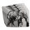 Beautiful Monochrome Elephant Braided Polyester Placemats 4 Set