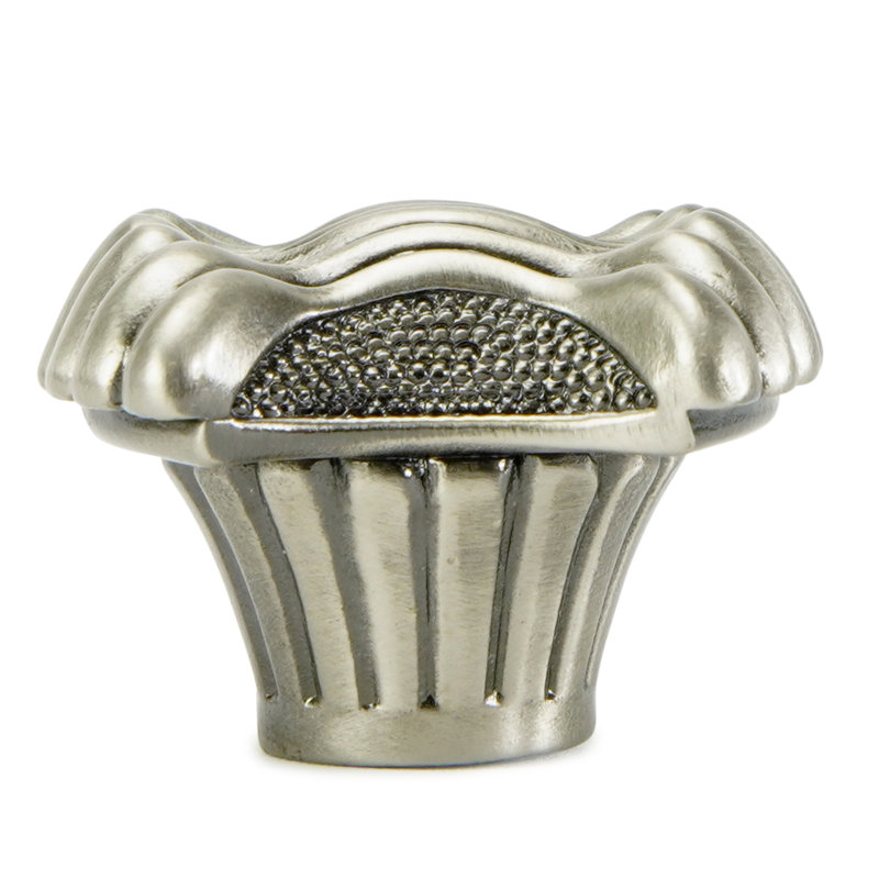 BARRINGTON PINCHED RECTANGLE KNOB; ANTIQUE NICKEL FINISH