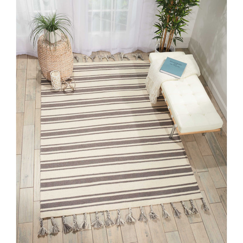 Armittie Striped Indoor Rug, Rectangle 5' x 7'6"