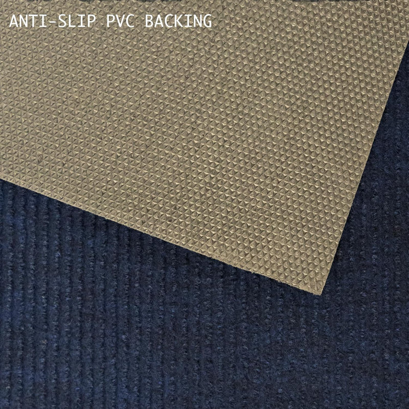 Tapis intérieur / extérieur bleu antidérapant, Tapis de couloir 2 pi 2 po x 9 pi