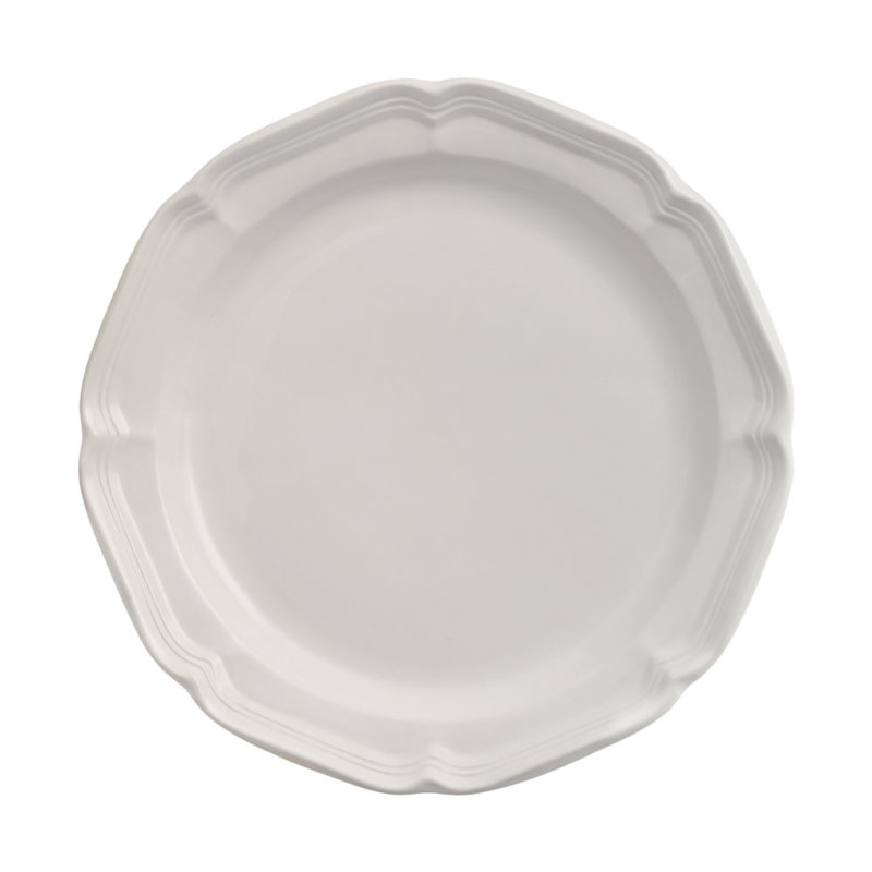 French Countryside Cream Stoneware Dinner Plate, 10.75-Inch