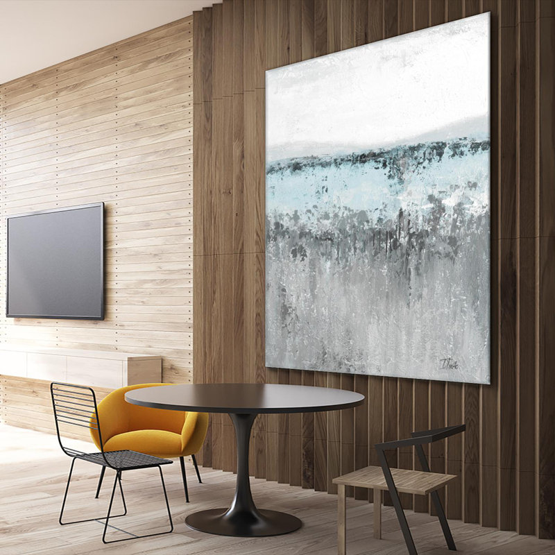 «Antique Silver Contemporary Ii», reproduction d'art sur toile géante 84 po x 84 po, H 72 po x l 72 po x P 1,5 po