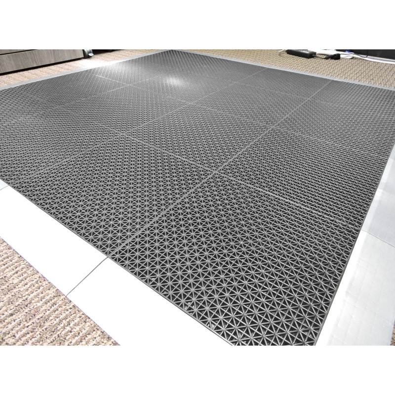 Carreaux de sol intérieur / extérieur à verrouillage Quix Tile, Chrome poli