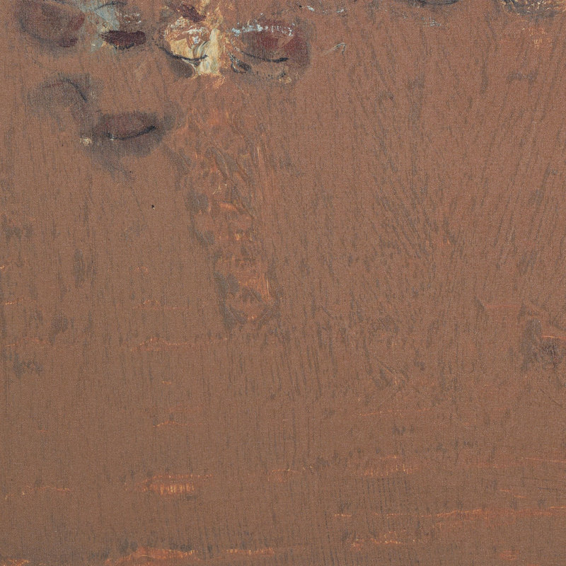 Copper Graffiti Painting by Jamie Beckwith, 18" H x 18" W