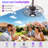 15-Inch Outdoor Plug-In Hanging Caged Ceiling Fan with LED Light, Remote and App Control, Black Brush Gold-133733997-133733994