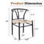 Chaise Wesborn - Fauteuil de style médiéval en forme de Y