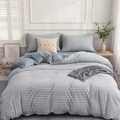 Ensemble de housse de couette en jersey de coton tricoté Jersey