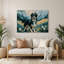 «Dogs Entlebucher Mountain Dog», art mural en métal vert-851282228