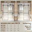 Porte de douche coulissante sans cadre, verre trempé transparent de 5/16 po (8 mm), cadre en acier inoxydable-124566426