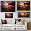 Impression sur toile encadrée rose et orange I - Coastal Beach-2097360635-2097360637