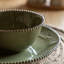 Organic Beaded Bowl Olive (4pk) 160x70mm
