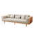 Lin de coton beige sélectionné