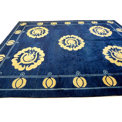 Tapis noué à motif géométrique antique chinois