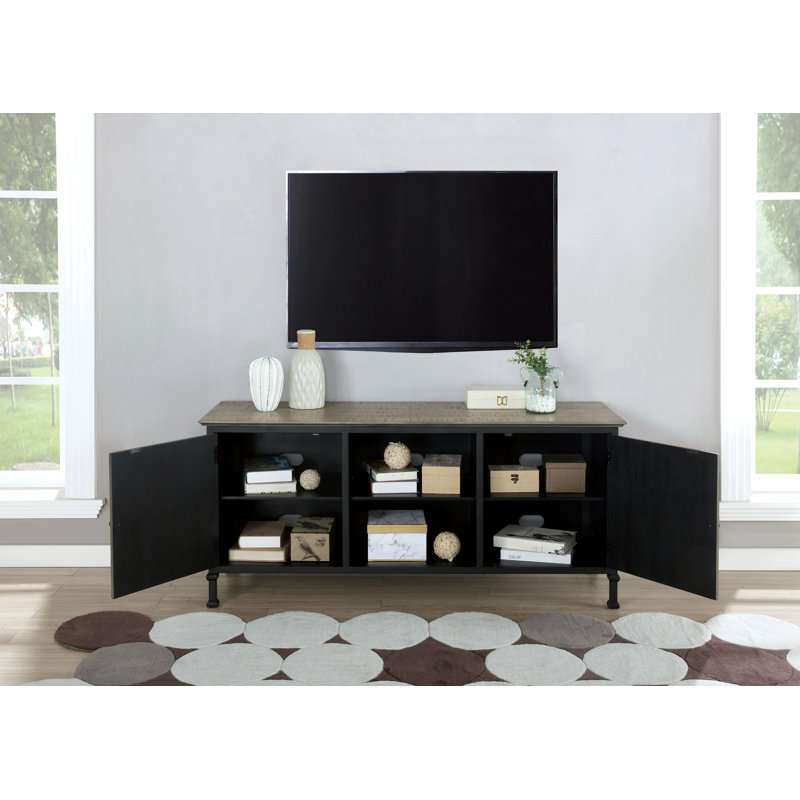 Meuble télé Berinda, Gris, L 60 po