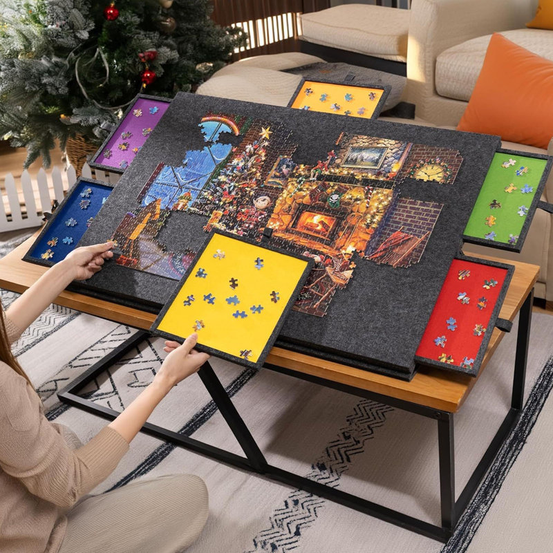 Tilting Jigsaw Puzzle Board HONGKONGDISHUELECTRONICTECITED Game Table