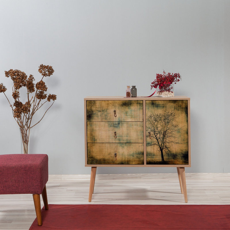 Commode combinée 3 tiroirs l 35,4 "Schurz