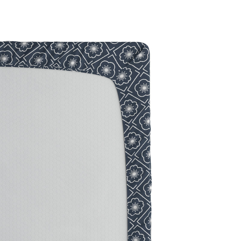 Microfiber Geometric Fitted Sheet, Twin XL Fitted Sheet