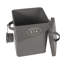 Grey Metal Treat Jar With Latch Lid