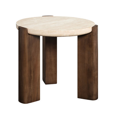 Plateau et table de bout en chêne foncé de style contemporain, plateau de 50 mm, capacité de 70 lb, matériau en bois synthétique, table de taille 22 po, épaisseur, charge, bois,