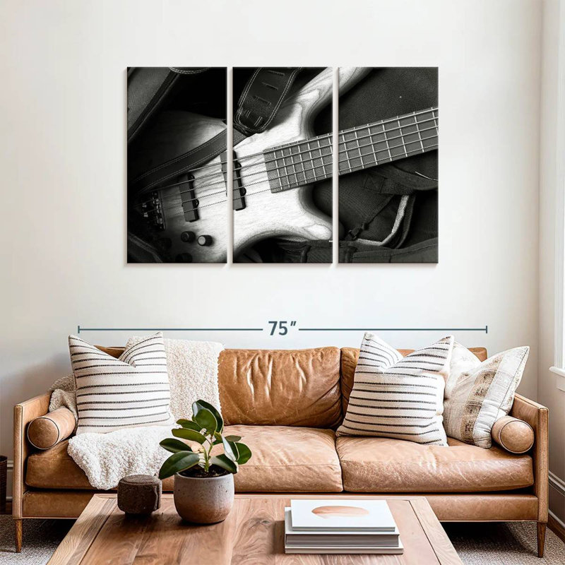 Guitare basse Abarca, H 36 po x l 57 po