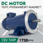 DC Motor,Rated Speed 1750 RPM,1HP 12V Electric Motor Permanent Magnet Motor