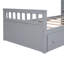 Lit mezzanine simple et lit plateforme gris - Assemblage requis mais support facile jusqu'à 250 lb-2061975349