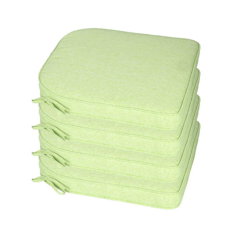 Outdoor Chair Seat Cushion, 20" W x 19" D, Green