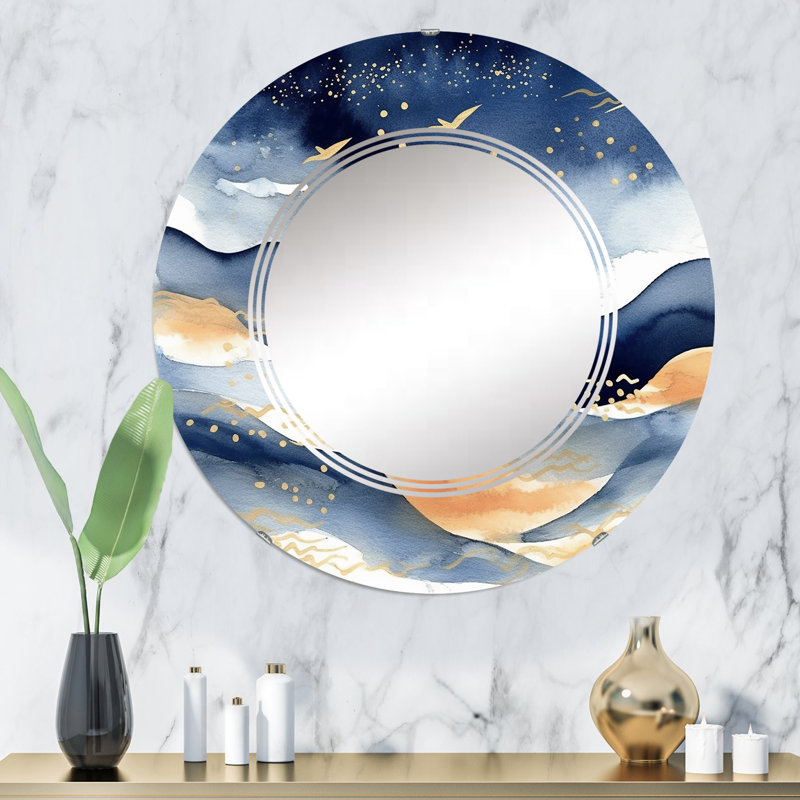 Miroir mural Zerina, 32 po x 32 po
