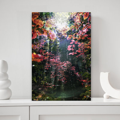 Contemporary Art Dreamy Peaceful Abstract Forest Landscape Wall Art