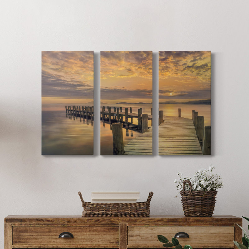 Reaching out - Photographie sur toile tendue 3 pièces, H 60 po x l 120 po x P 1 po