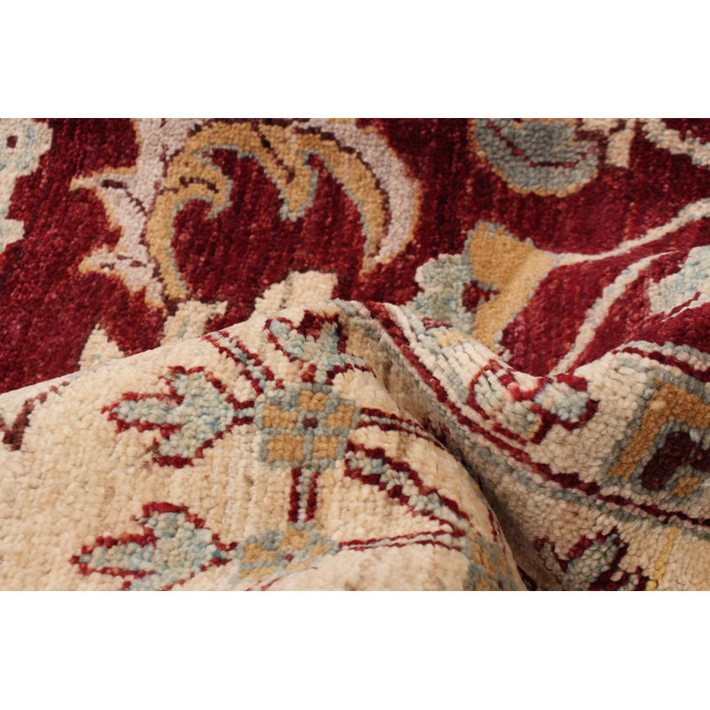 Tapis rouge foncé Peshawar Oushak 8 pi 0 po x 10 pi 2 po