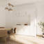 Armoire de rangement murale empilable blanche P 15,36 po x l 35,82 po x H 20,1 po, à utiliser comme buffet de salle à manger ou armoire de salle de bain supplémentaire H 20,1 po