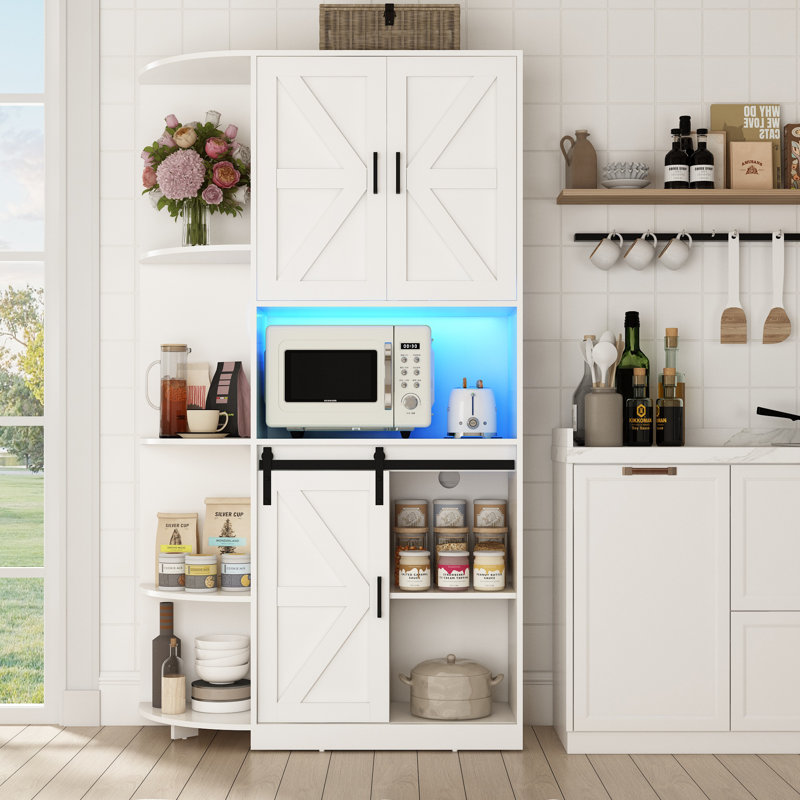 Garde-manger 70,9 po Lashawndra, Blanc