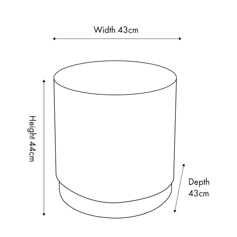 Manufactured Wood Accent Stool