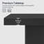 31.5'' Square Coffee Table,High Gloss Minimalist Design with LED Lights ,Living Room Table