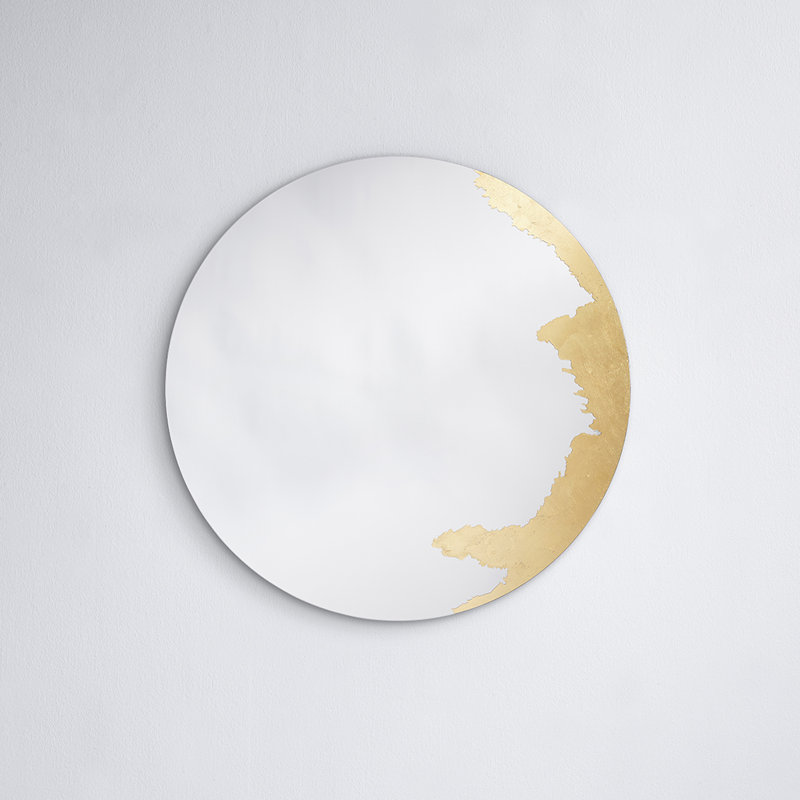 Hamall Round Wall Mirror, 70 cm H x 70 cm W x 1.9 cm D
