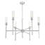 Lustre 6 lumières Esme Nickel brossé-123223103
