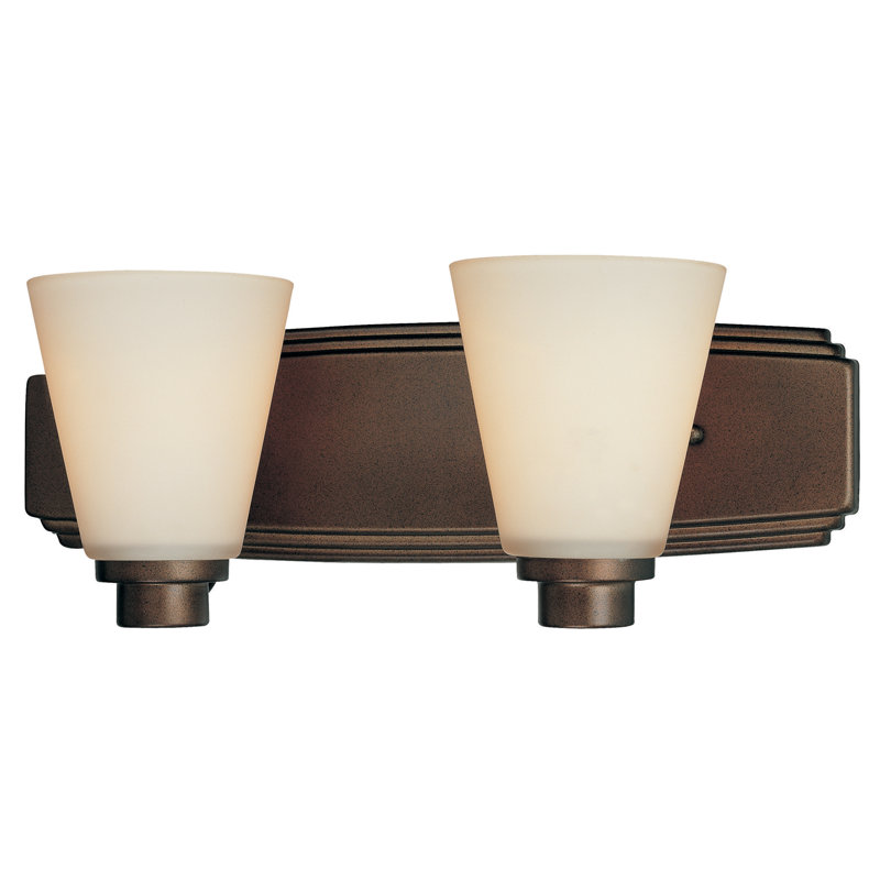 Éclairage pour meuble-lavabo 2 lumières Beddingfield, Bronze héritage