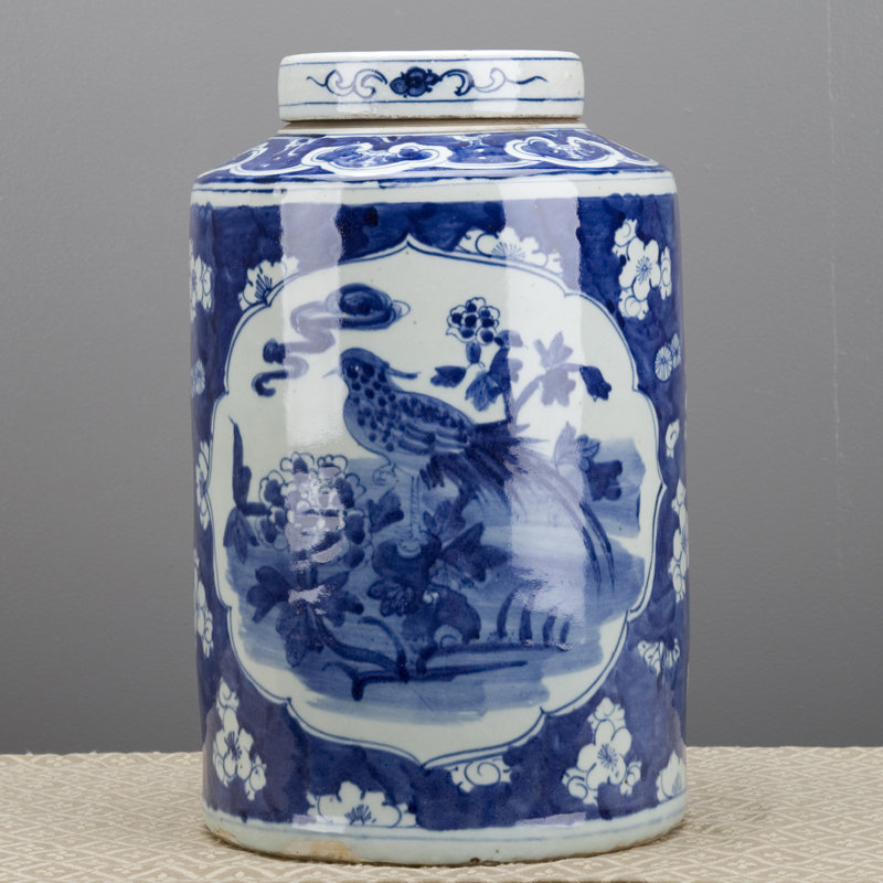 Handmade Porcelain China Ginger Jar