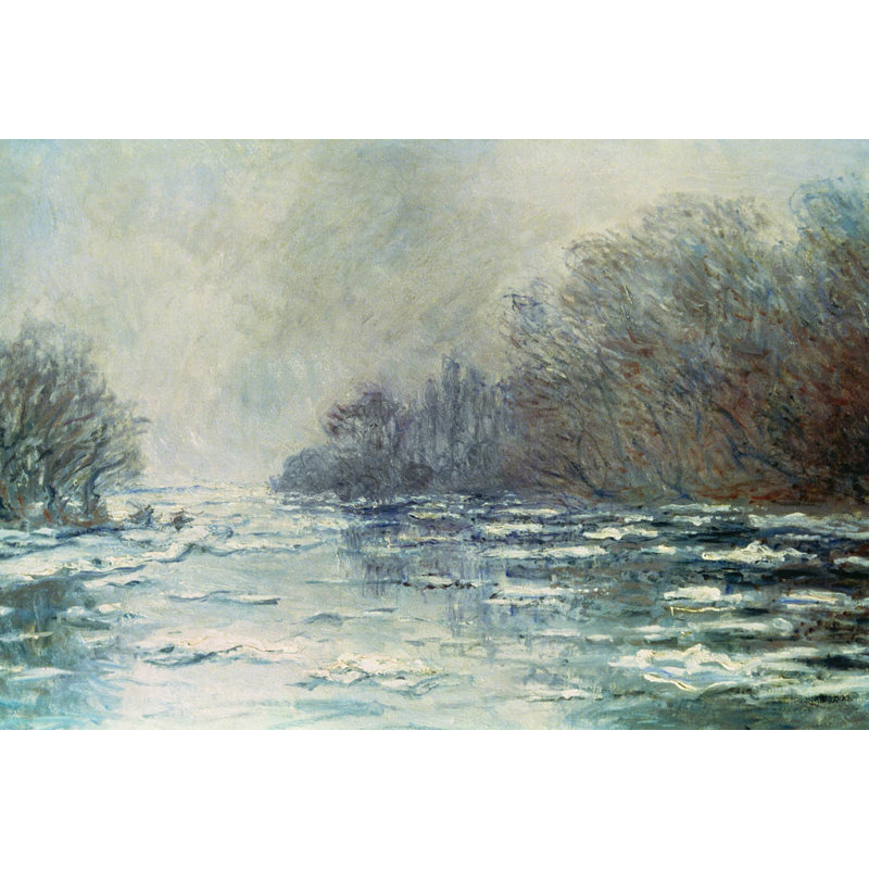 « the break up at vetheuil, 1883 » par claude monet poster, H 24,5 po x l 36 po