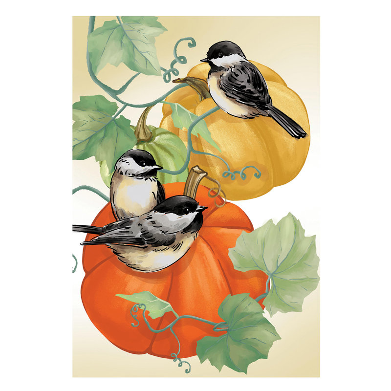 Drapeau de maison Chickadee