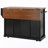 Rolling Storage Kitchen Island with Sliding Barn Door & Spice Rack-828425586