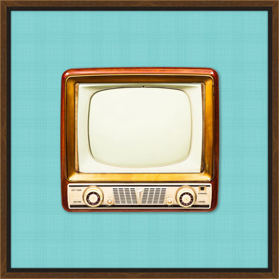 « rétro tv », impression encadrée