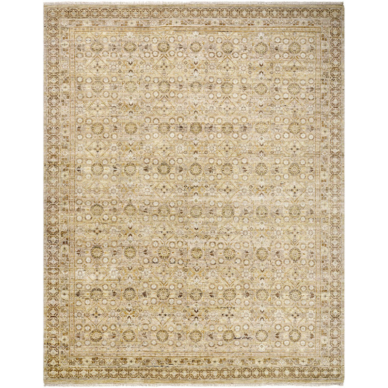 Rectangle Zeenat Wool Area Rug, Rectangle 9' x 12'