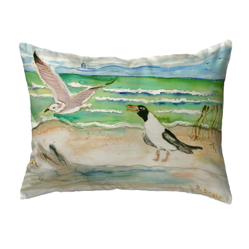Outdoor Reversible Throw Pillow, 16" x 20"