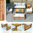Dayo 6 - Piece Acacia Wood Patio Outdoor Conversation Set With Cushions