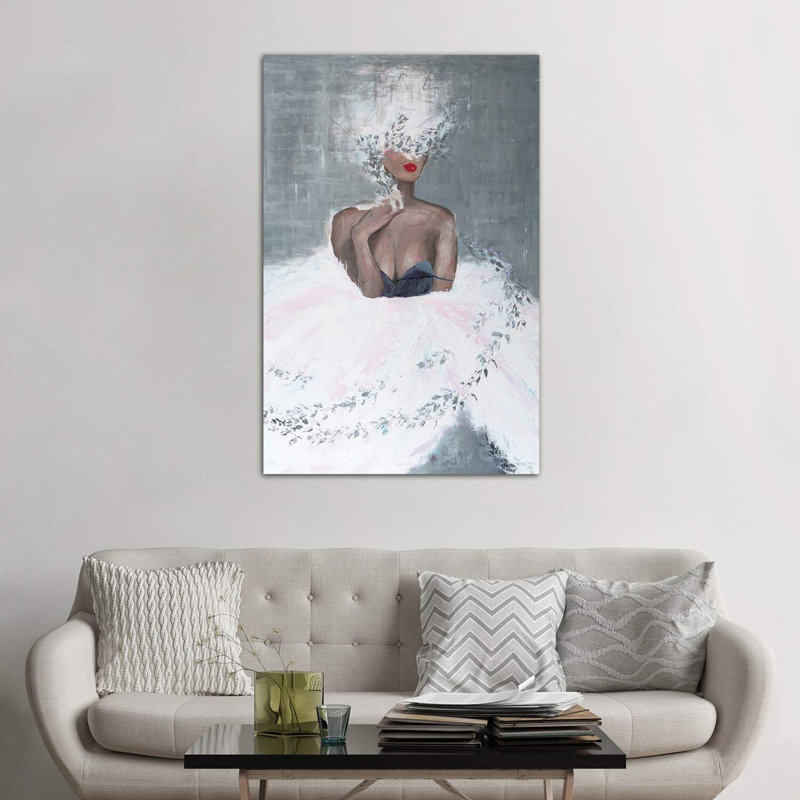 Lady Mistletoe by Piia Pievilainen - Wrapped Canvas Print, 152.5 cm H x 101.5 cm W