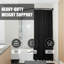 Curved Adjustable Shower Curtain Rod, 44"/73" Wall Mounted Shower Rod, Matte Black Finish-122663242