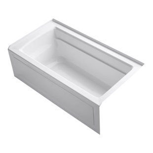 Archer® 60" x 32" Acrylic Alcove Soaking Bathtub with Comfort Depth
